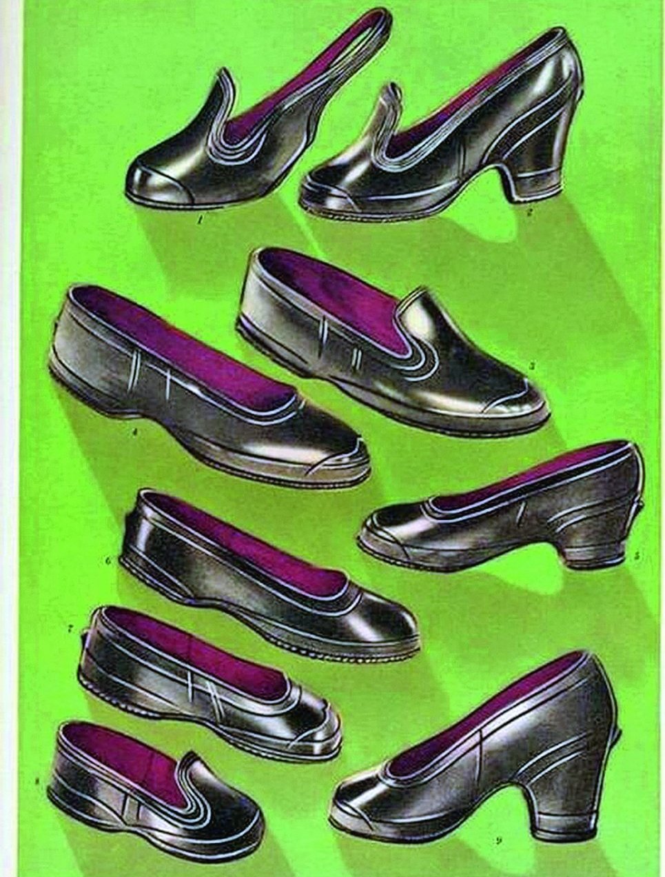 Женская обувь 50 годов